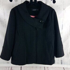 Atmosphere Women's Size 12 Black Pea Coat